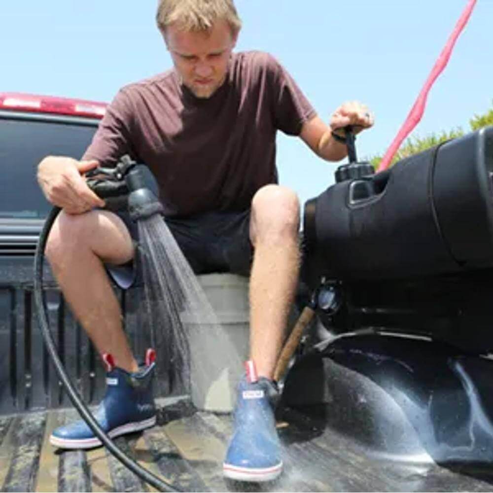 WaterPort Pump Cap installed on Day Tank fill port