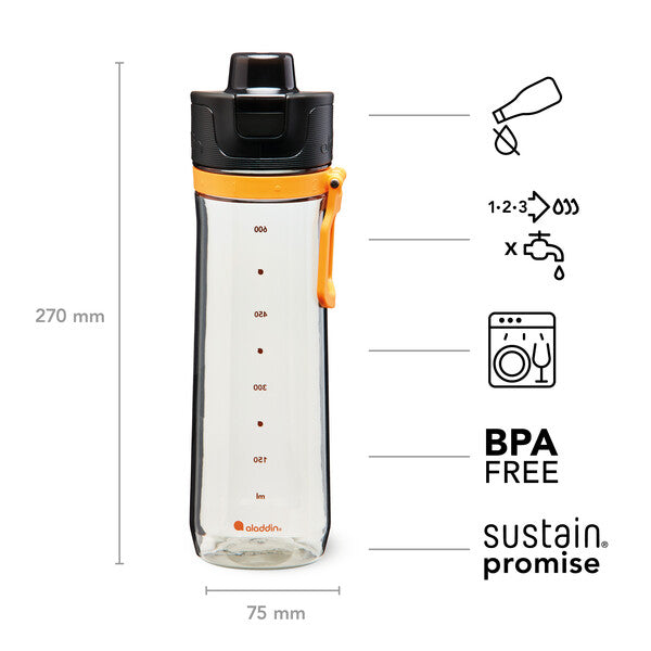 Sports Tracker Water Bottle - 27 oz / 800 ml