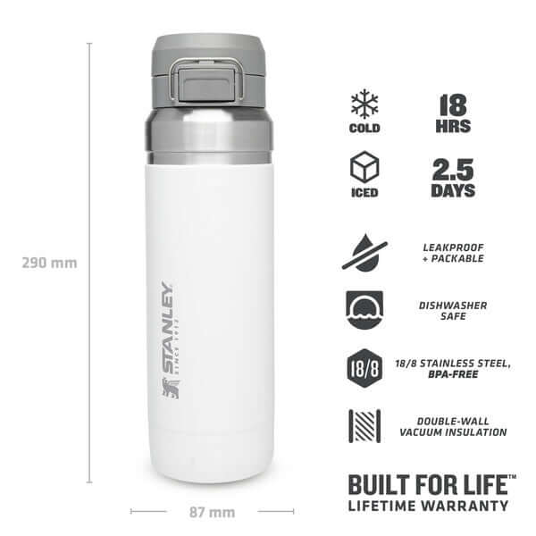 Stanley Go Quick Flip Water Bottle Leakproof - 34 oz / 1 L
