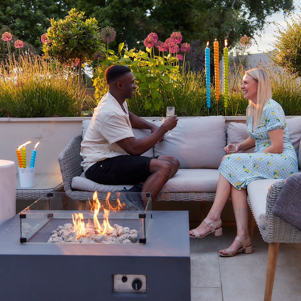 STV Citronella Table Top Flares Outdoor Candle - Beach Party - 3-Pack