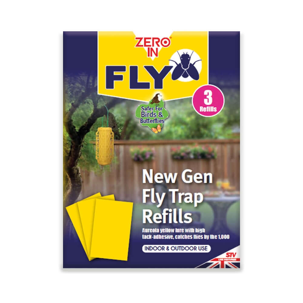 STV Zero In New Gen Fly Traps Refills - 3-Pack