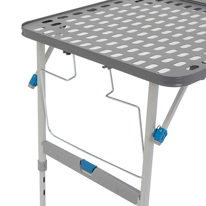 Core Equipment 4 Foot Tailgating Table with FlexRail & Adjustable Heights