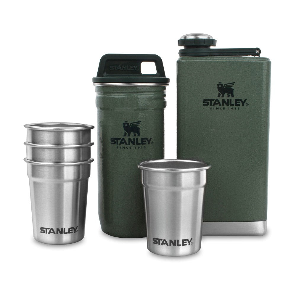 Adventure Pre-Party Shot Glass + Flask Set