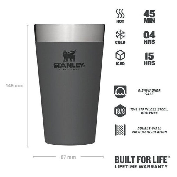 Stanley Adventure Stacking Beer Pint Insulated Cup - 16 oz / 470 ml