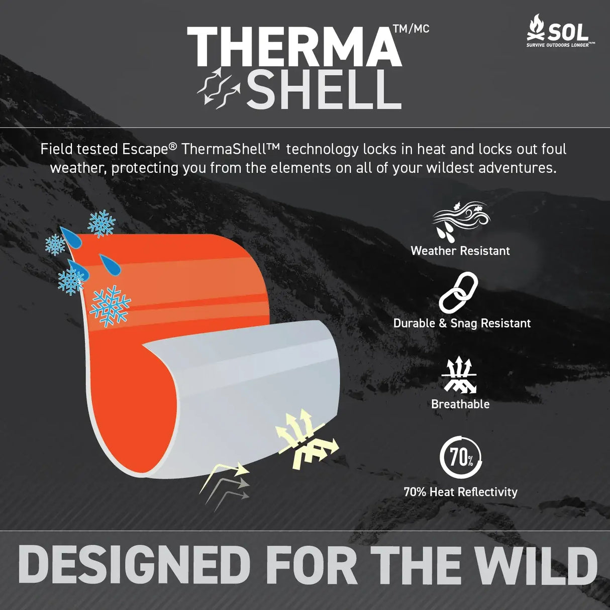 Survive Outdoors Longer Escape Bivvy with Hood - Orange