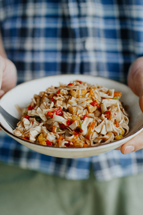 Back Country Cuisine Vegetarian Stir Fry served in a bowl, ideal for outdoor adventures like hiking and camping in UAE mountains or desert.