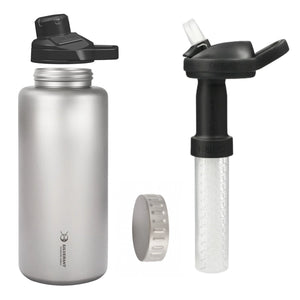 Large Titanium Water Bottle - Wide Mouth