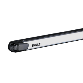 Thule SlideBar 144 cm roof bar 2-pack in black with two-way sliding functionality for easy loading.