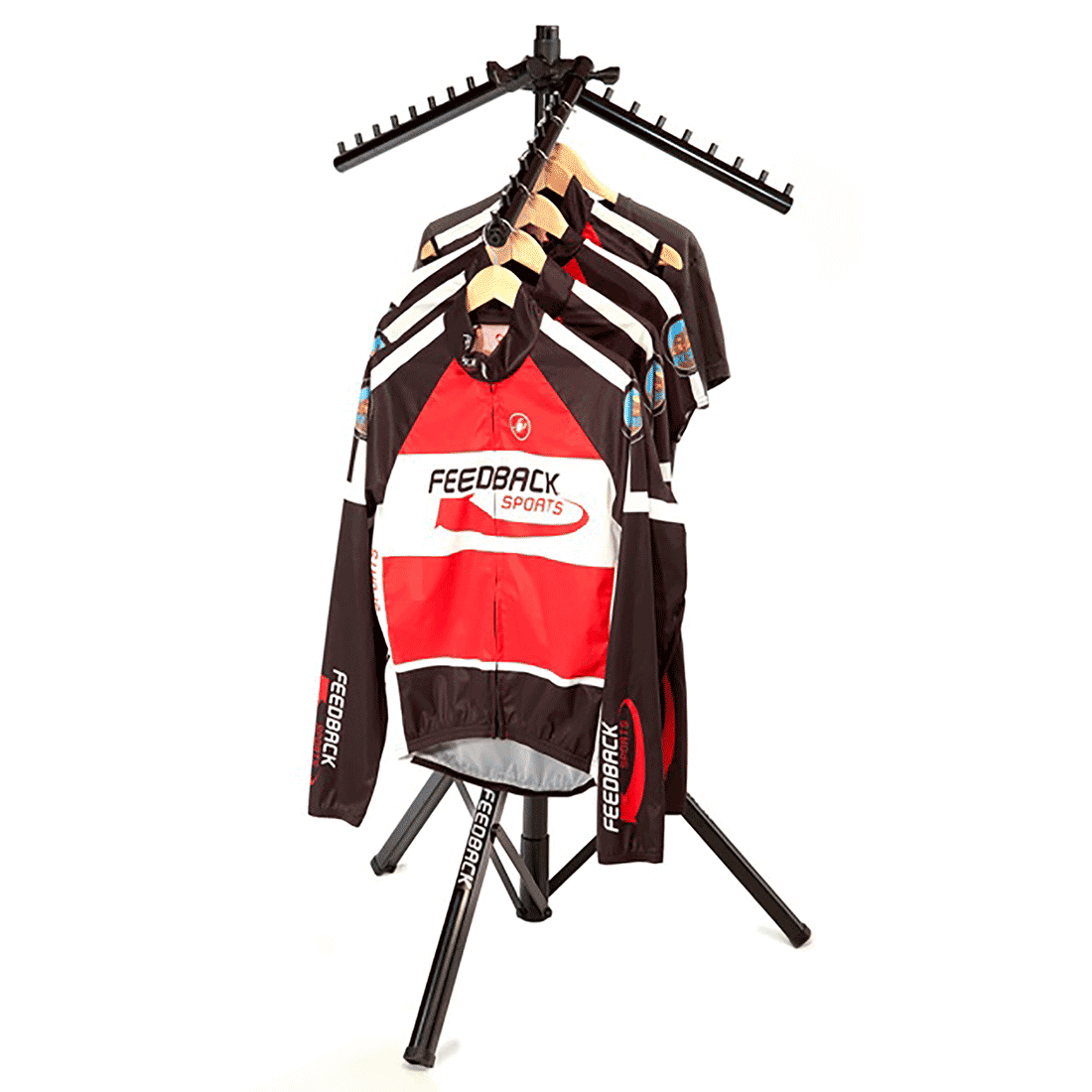 Portable Clothing Rack 3 Arms - Black
