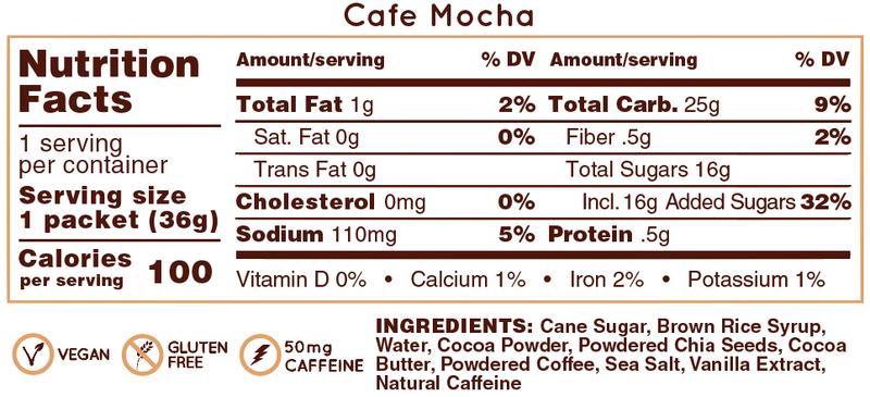 Huma Chia Energy Gel - Double Shot Mocha - 36g