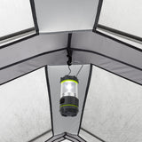 Core Equipment 9 person lighted instant cabin tent room divider installed