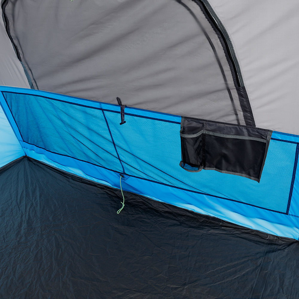 Core Equipment 9 person lighted instant cabin tent door and windows detail