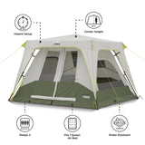 4 Person Instant Cabin Performance Tent - 8' x 7'