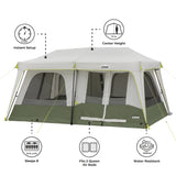 Core Equipment 8 Person Instant Cabin Performance Tent - 13' x 9'