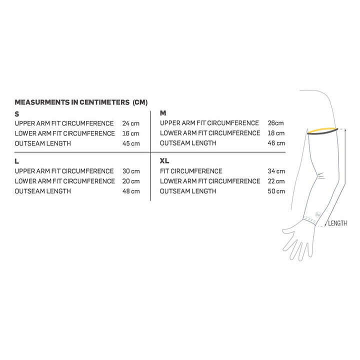 Buff Reflective Arm Sleeves Solid Black UV