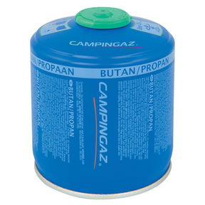 Campingaz CV300 Plus Cartridge - Isobutane gas canister for outdoor cooking and travel safety.