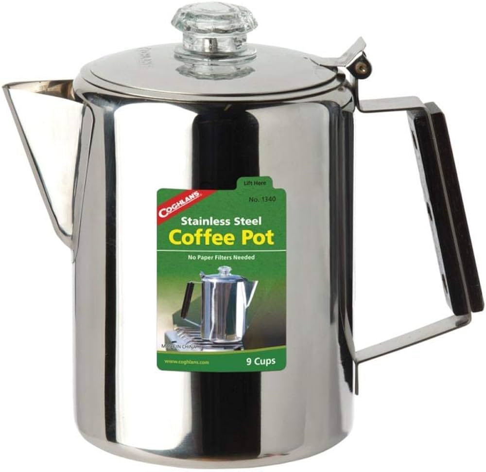 Aluminum Coffee Pot - 9 Cup