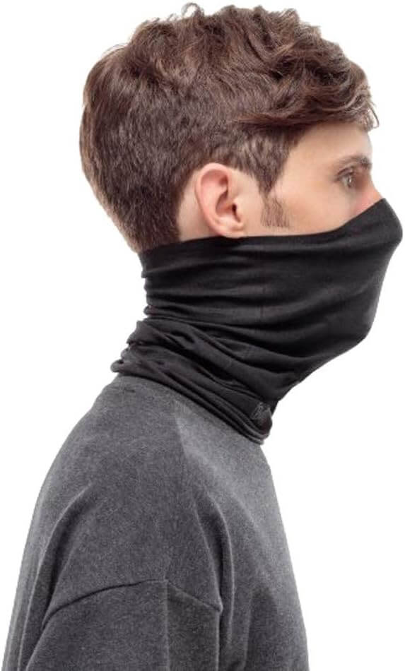 Buff Filter Tube Solid Black UV Face Cover