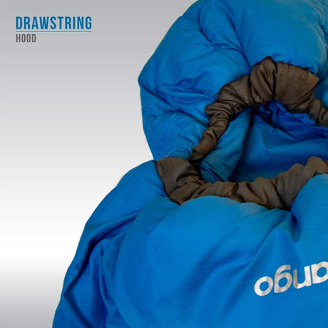 Vango Ultralite 600 Sleeping Bag off set double layer stitching detail