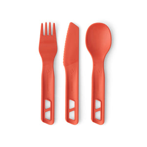 Passage Cutlery Set [3 Piece] Orange Fork, Spoon and Knife