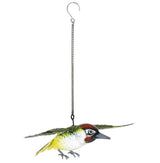 Hanging 3D Metal Woodpecker in Flight