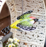 Hanging 3D Metal Woodpecker in Flight