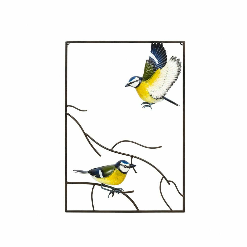 Tree Top Blue Tit 3D Metal Wall Art