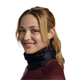 Buff Thermonet Neckwear Solid Black Insulated UV Scarf