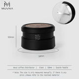 Solid Wood Gravity Tamper - 58mm - Black