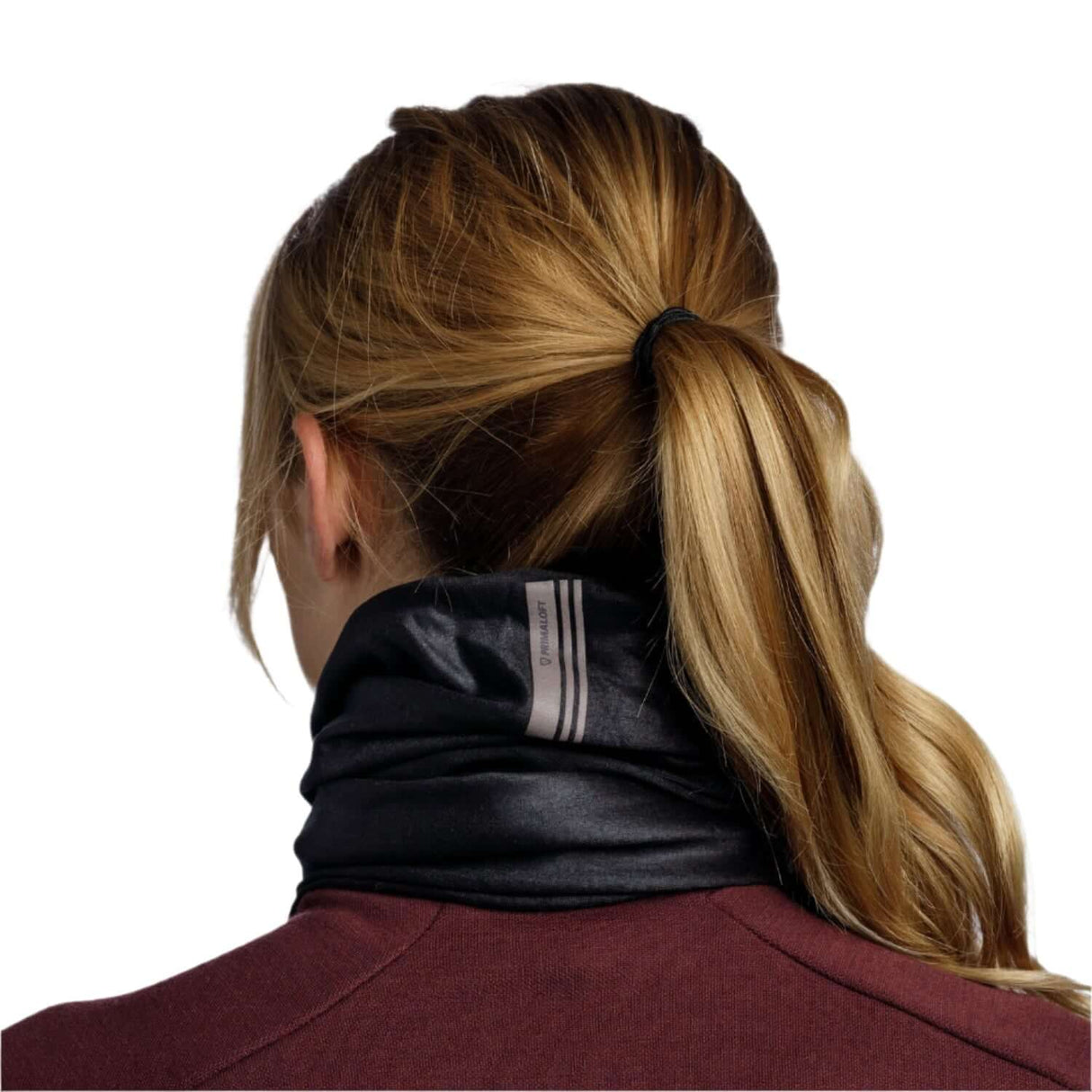 Buff Thermonet Neckwear Solid Black Insulated UV Scarf