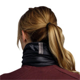 Buff Thermonet Neckwear Solid Black Insulated UV Scarf