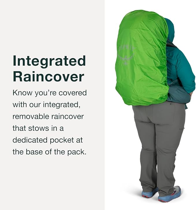 Osprey Renn 50L - Women backpack with integrated raincover
