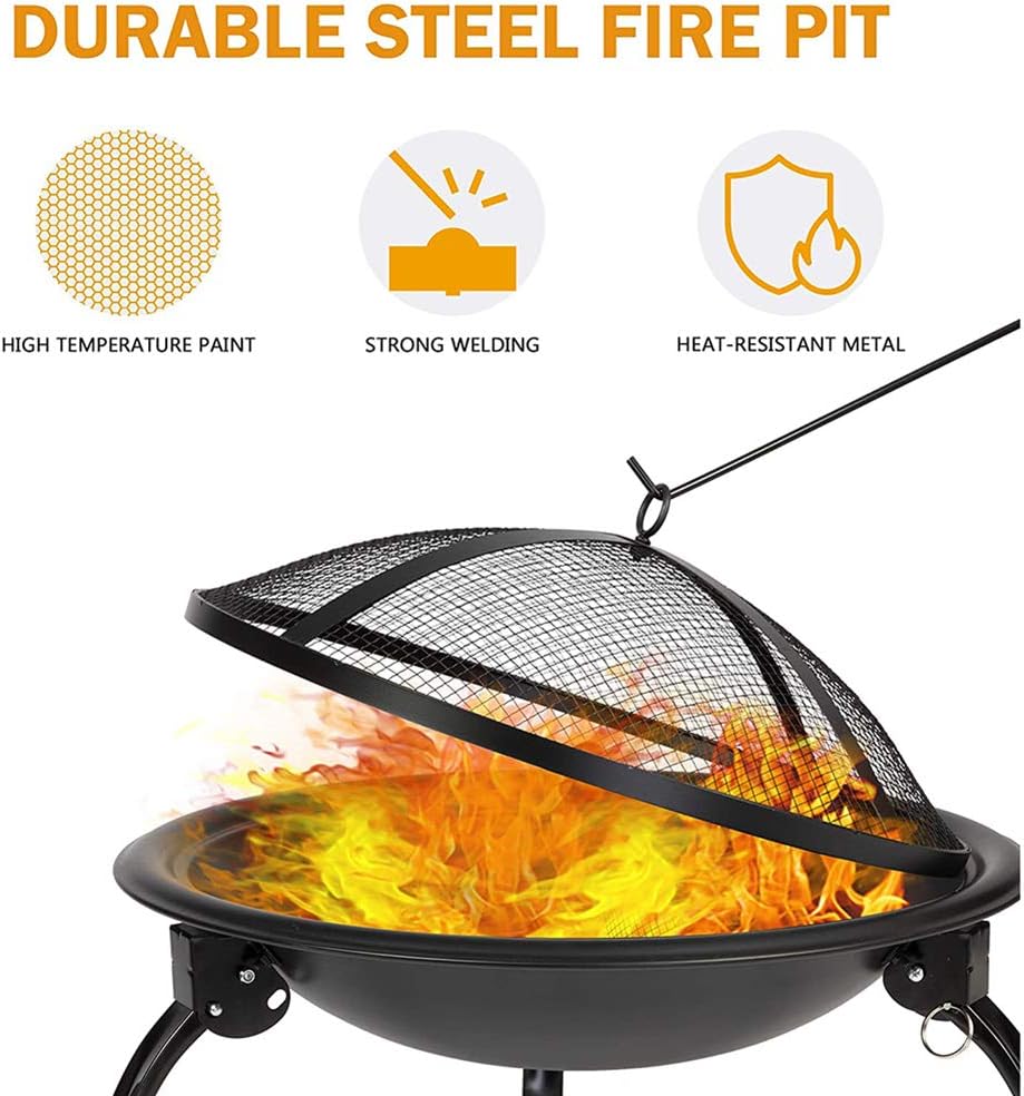 Folding Round Fire Pit