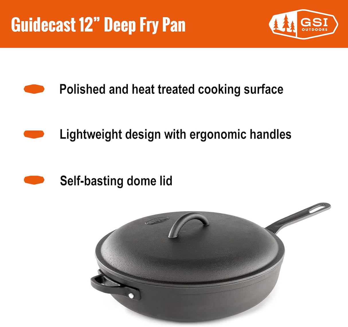 Guidecast 12" Deep Frypan