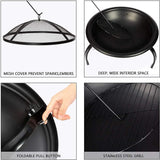 Folding Round Fire Pit