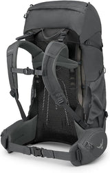 Osprey Renn 50L - Women’s lightweight backpacking pack in gray, showcasing ergonomic design and durable materials for hiking.