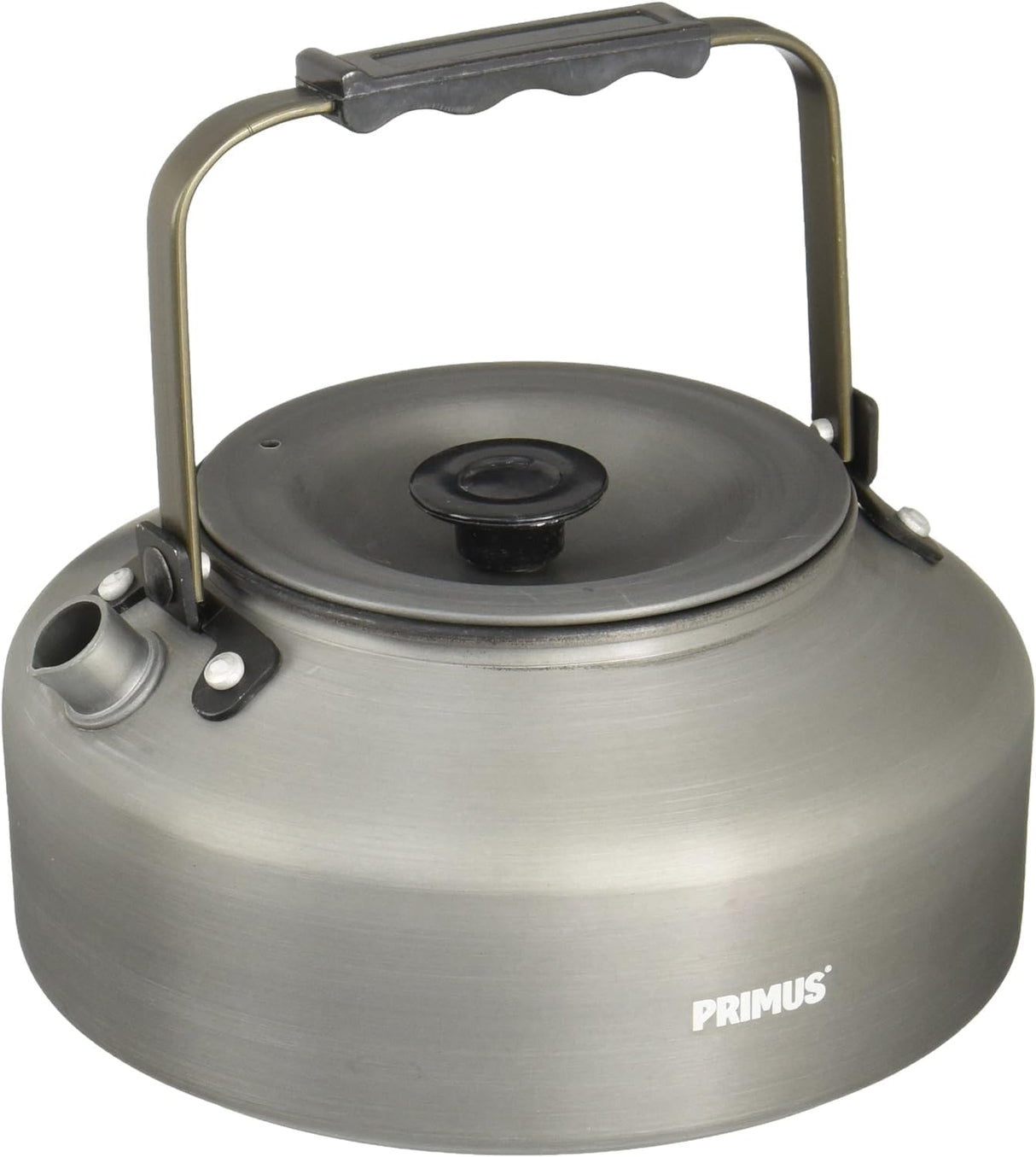 Primus LiTech Coffee and Tea Kettle - Lightweight camping gear with foldable handle and narrow spout.