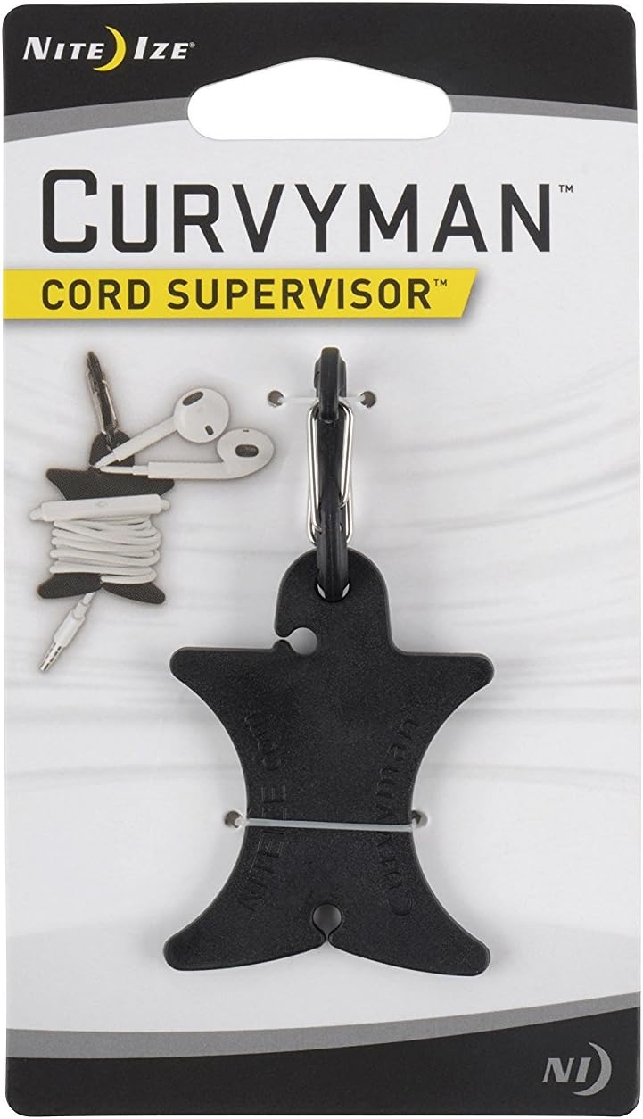 Nite Ize Curvyman Cord Supervisor Cable Organizer Clip