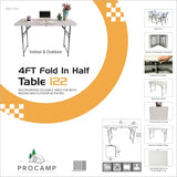 4ft Fold in Half Table