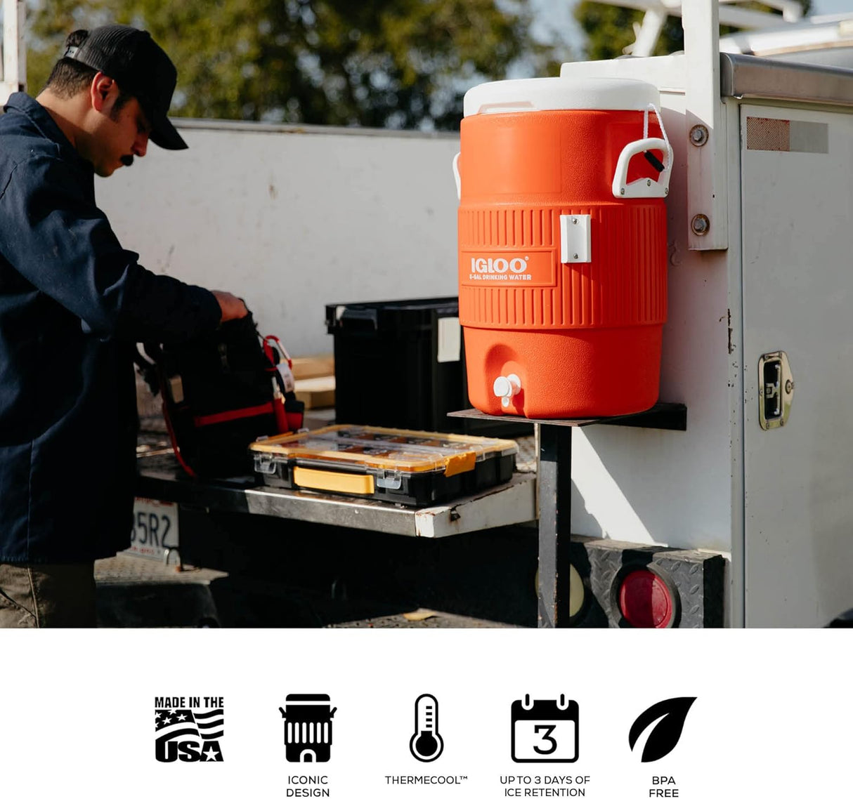 5 Gallon Seat Top Drinks Cooler - 19L