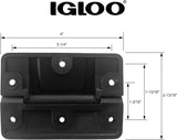 Oversized Black Mechanical Hinge for 150-165 QT Coolers