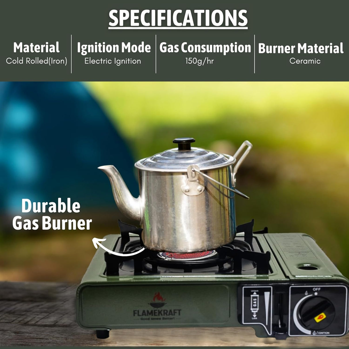 Portable Gas Stove Ceramic Burner