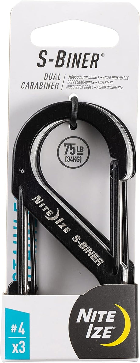 Nite Ize S-Biner Dual Carabiner Clip - Stainless Steel