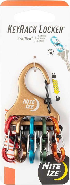 Nite Ize Keyrack Locker S-Biner Aluminum Key Holder