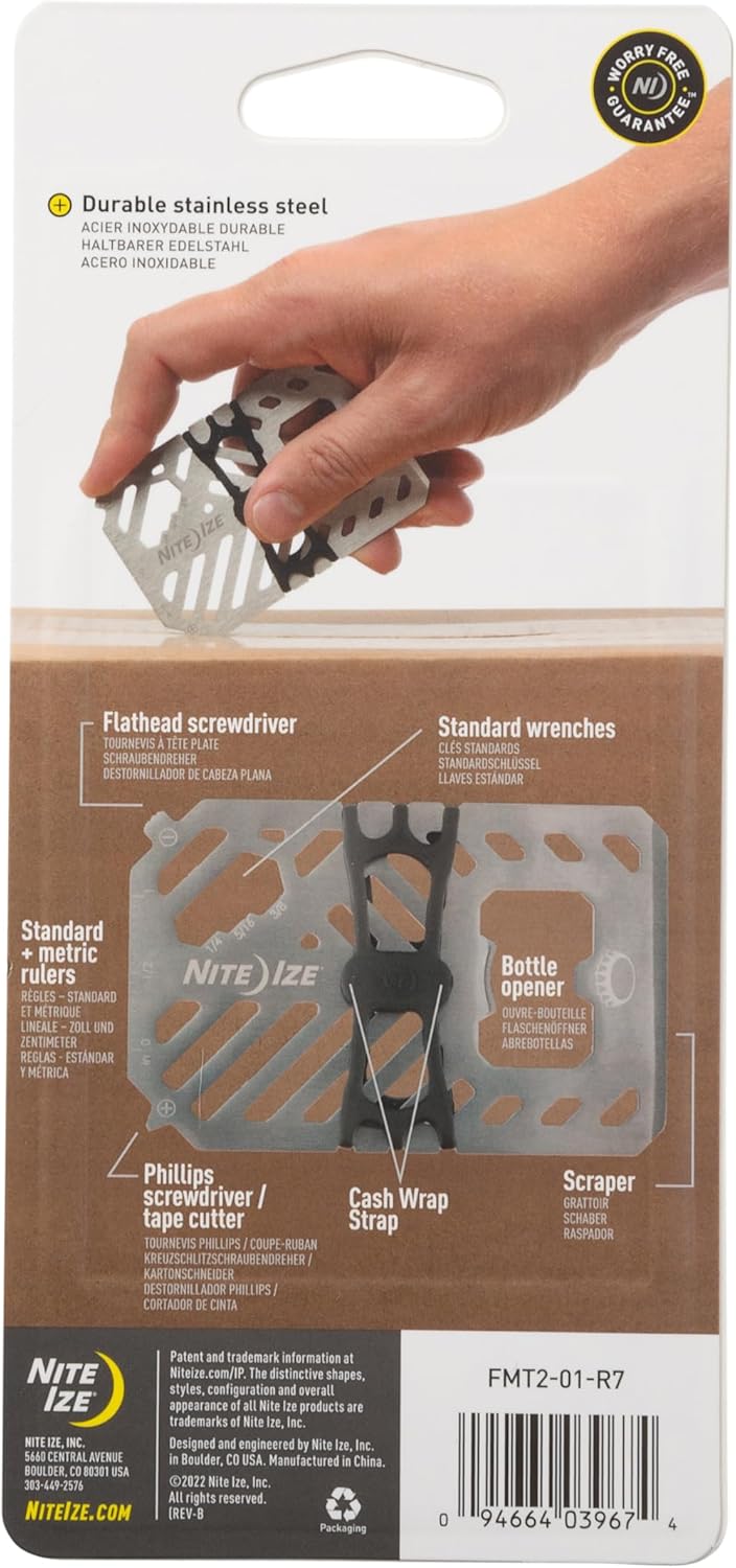 Nite Ize Financial Tool Multi Tool Card Slim Wallet Gear