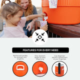 Seat Top 10 Gallon Water Jug with Cup Dispenser