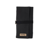 Primus CampFire Cutting Set in black case, portable kitchen tool for outdoor meals.