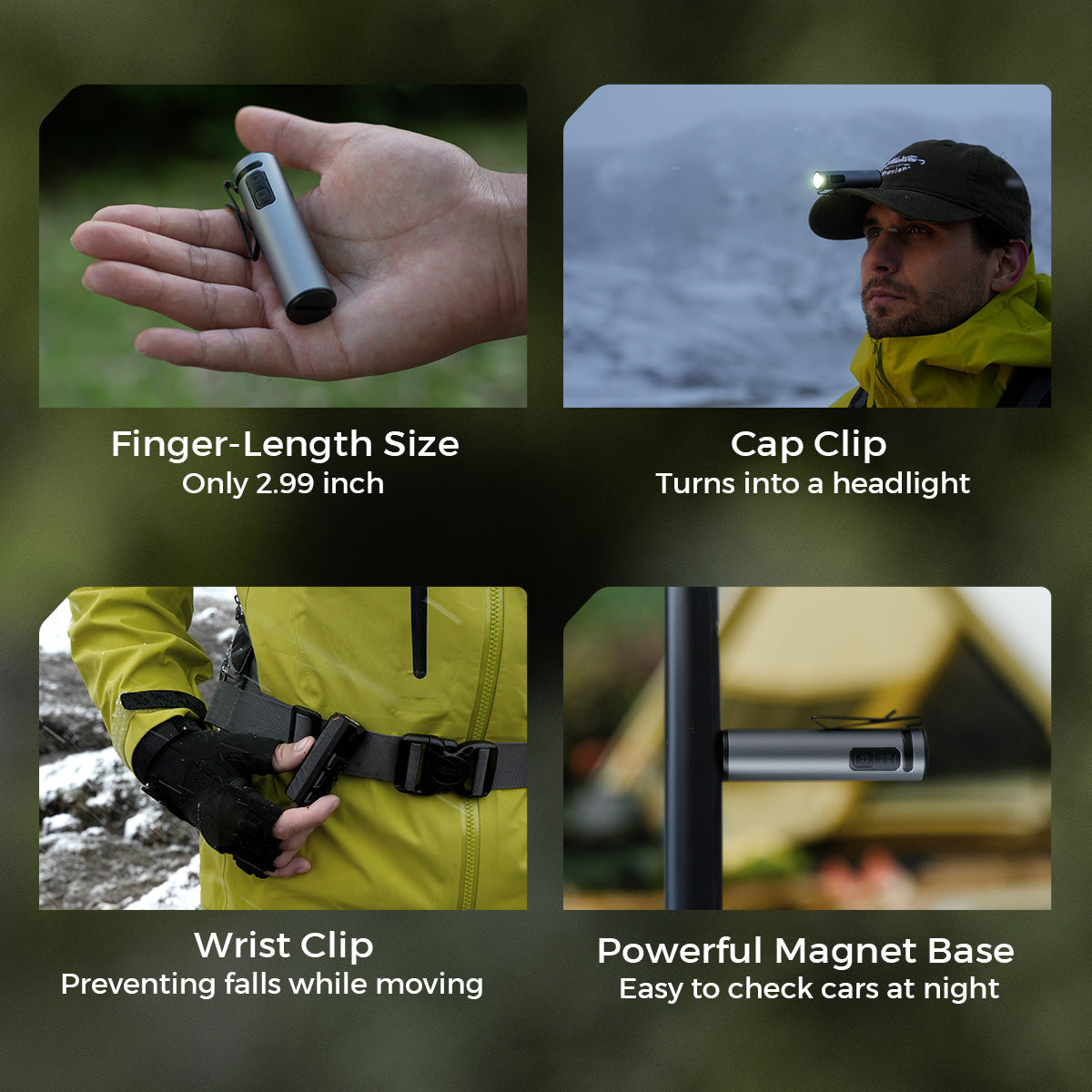 Flextail Zero Flashlight 1200 Lumen Camping Torch Pocket Light