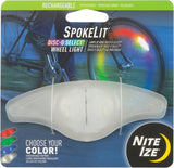 Nite Ize Spokelit Rechargeable LED Wheel Light Disc-O