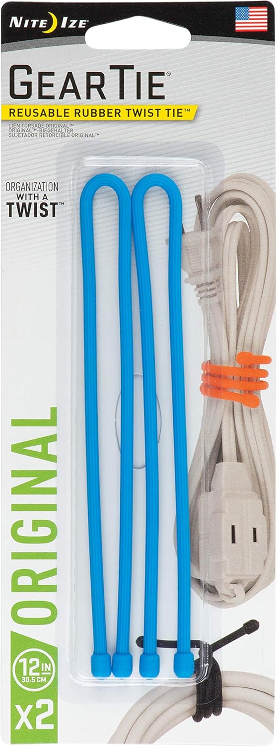 Gear Tie Original Reusable Rubber Twist Tie